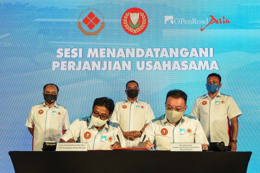Majlis Menandatangani Perjanjian Usahasama Permodalan Kedah Berhad & Open Road Asia Sdn. Bhd.