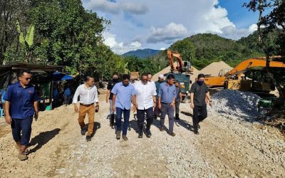 LAWATAN KERJA YAB MENTERI BESAR KEDAH DARUL AMAN KE LOKASI PEMULIHAN SUNGAI KUPANG, BALING KEDAH