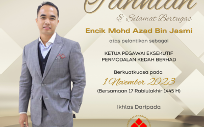 MOHD AZAD JASMI DILANTIK KETUA PEGAWAI EKSEKUTIF PKB BAHARU
