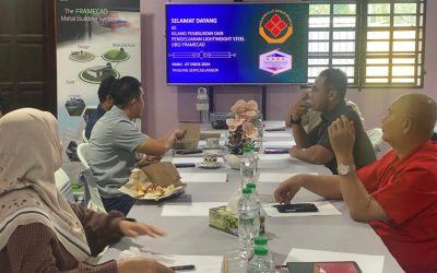 LAWATAN TAPAK KUMPULAN PKB KE KILANG LIGHTWEIGHT STEEL (IBS)