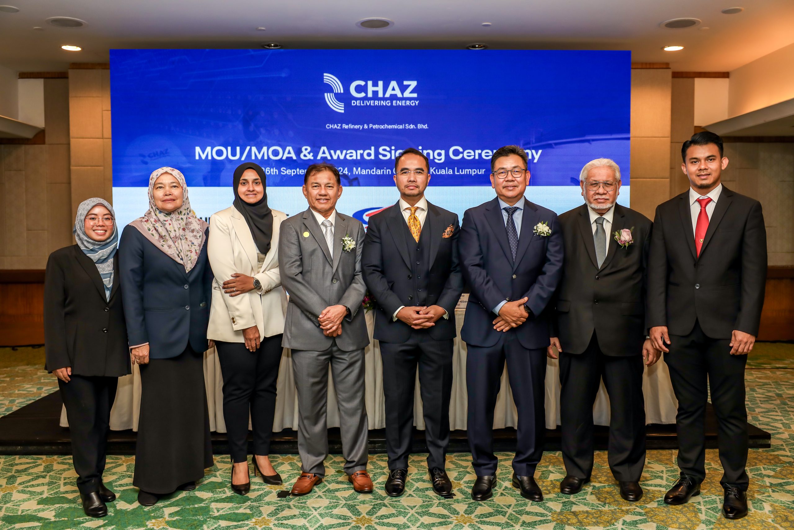 MAJLIS MENANDATANGANI MEMORANDUM PERSEFAHAMAN (MoU) ANTARA PKB DAN CHAZ REFINERY AND PETROCHEMICAL SDN BHD