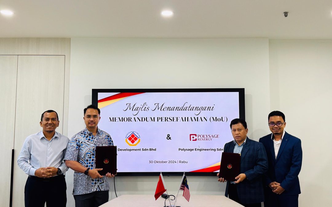 MAJLIS MENANDATANGANI MEMORANDUM PERSEFAHAMAN (MoU) ANTARA PKB DEVELOPMENT DAN POLYSAGE ENGINEERING SDN BHD