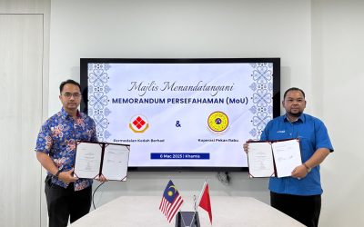 MAJLIS MENANDATANGANI MEMORANDUM PERSEFAHAMAN (MOU) ANTARA PKB DAN KOPERASI PEKAN RABU ALOR SETAR